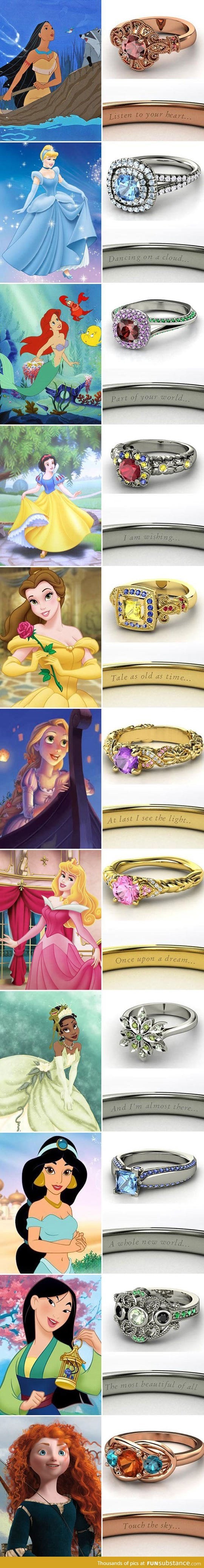 If disney princesses were rings