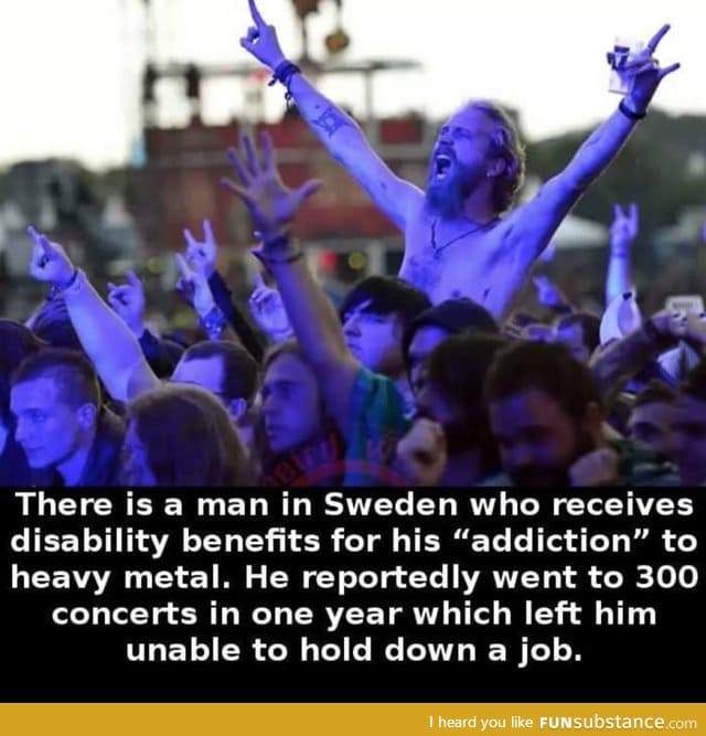 Sweden can sponsor your concerts addication