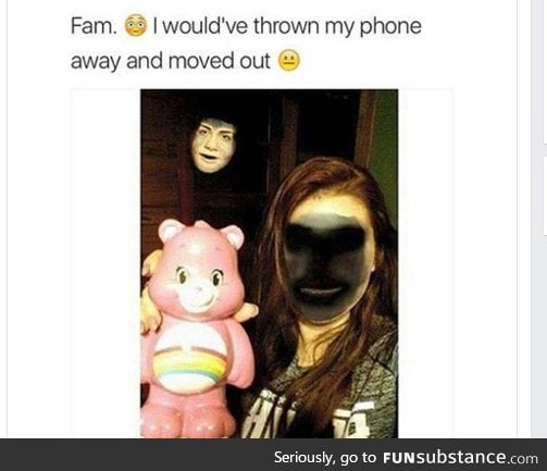 go to faceswap with the care bear but end up face swapping with the demon in your room