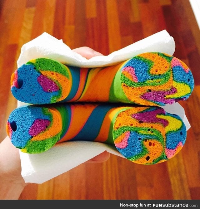 Rainbow bagel