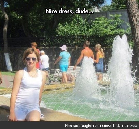 Fabulous water dress dude