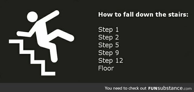 How to fall down the stairs... In 6 easy steps