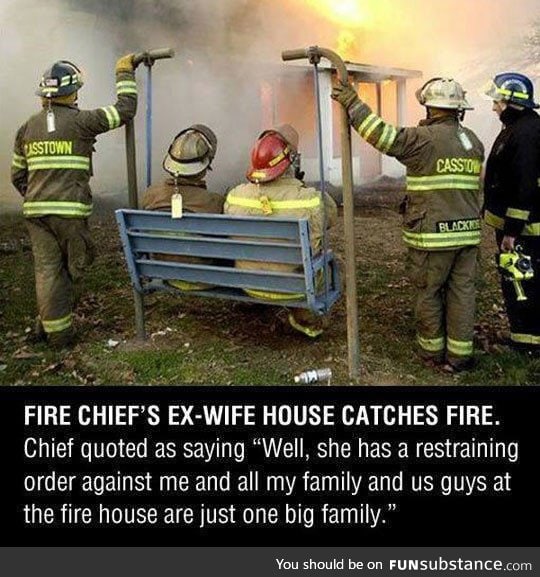 Firemen doing their work