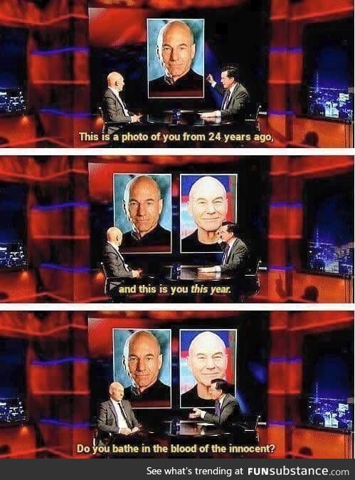 Do you, sir Patrick Stewart?