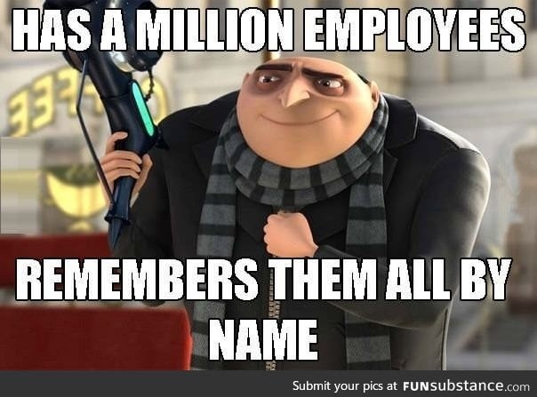 Gru is a good boss!