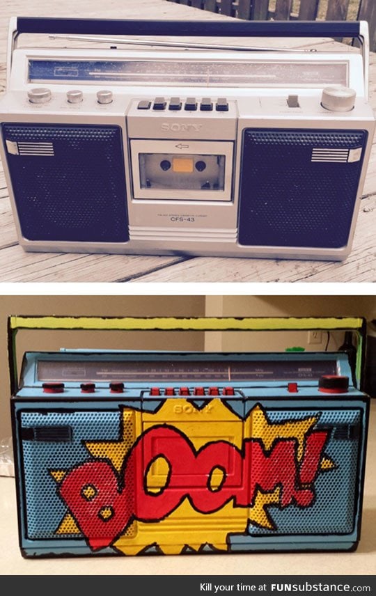 Painted boombox win