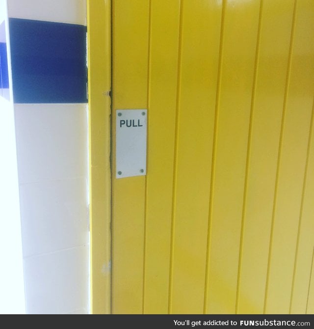 This door is on 'Hard Mode'