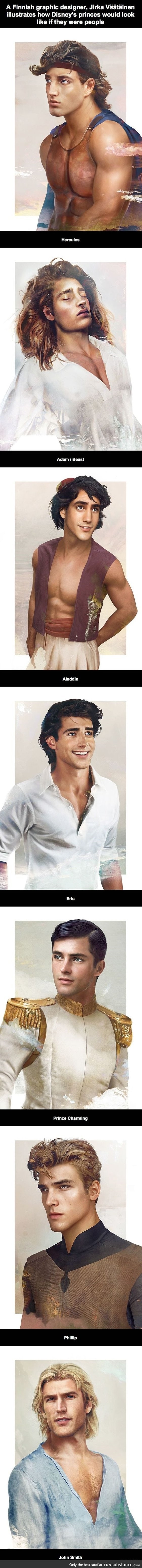 Realistic Disney Princes