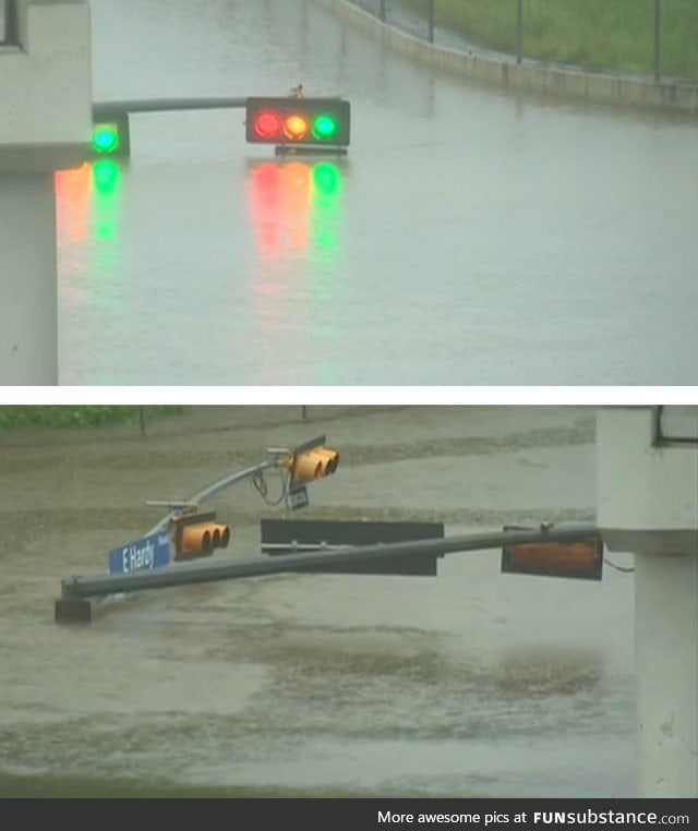 The water got a little high in Houston