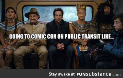 The ride to comic con