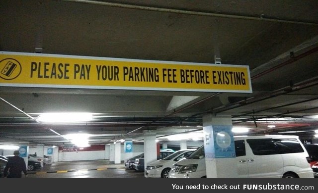 Parking fee just got real