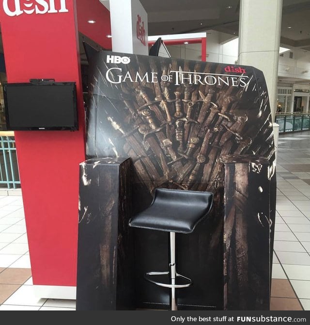 An exact replica of the Iron Throne