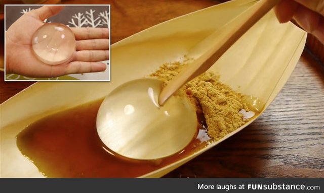 Japanese raindrop cake