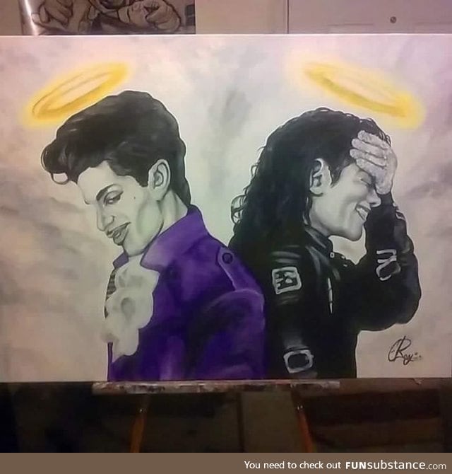 Love it...! Prince and Michael Jackson