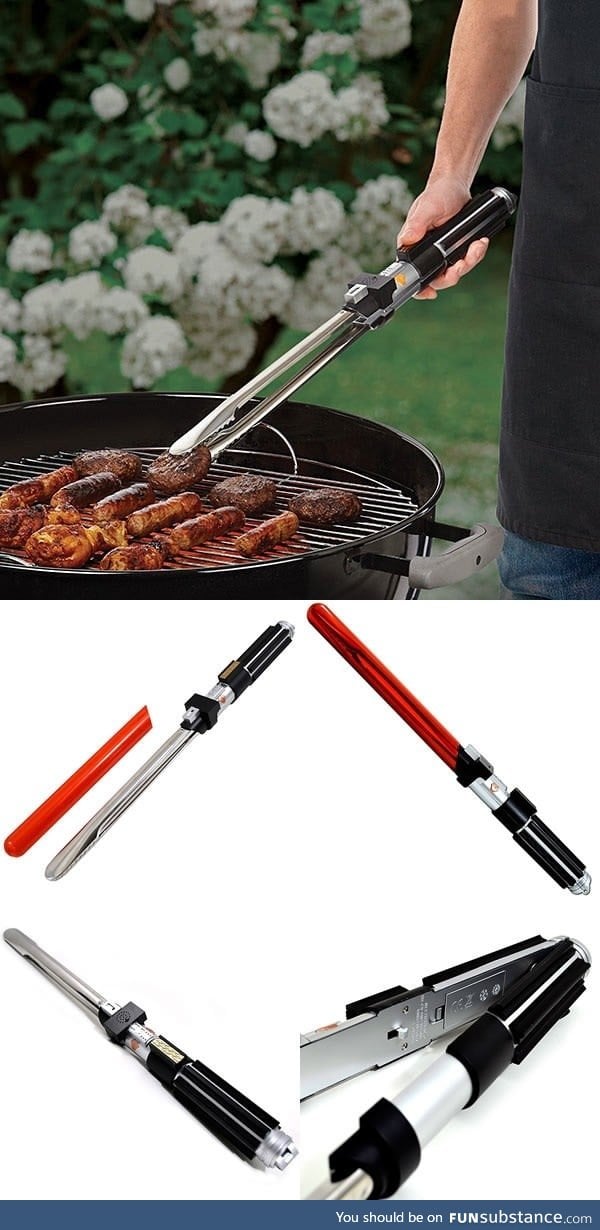 Star Wars BBQ tongs with sound effects