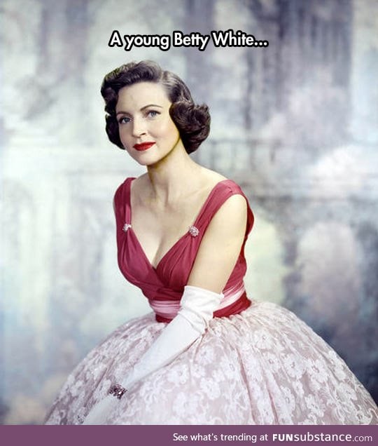 A young Betty White