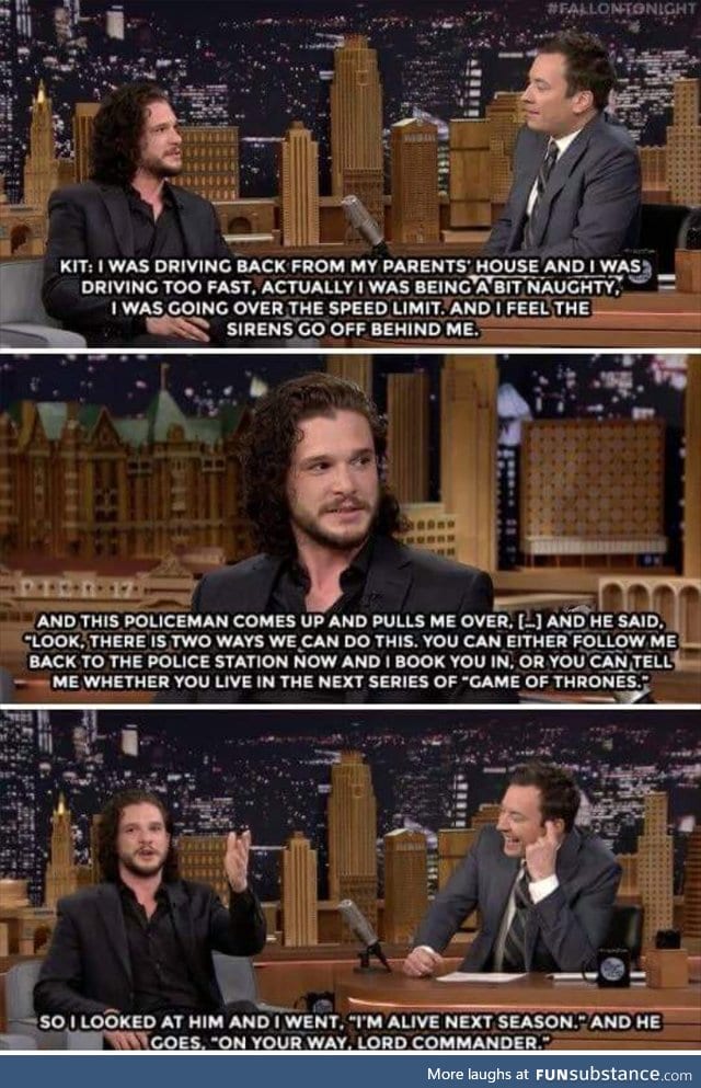 Jon snow's how to evade cops