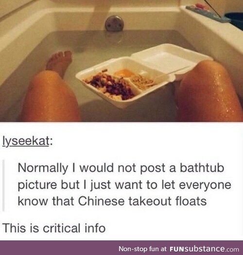 A reason to take baths