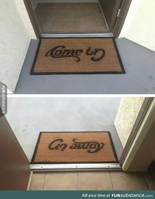 Cool doormat