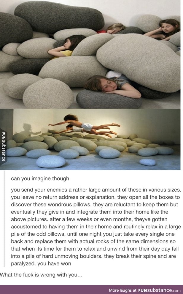 Rock pillows