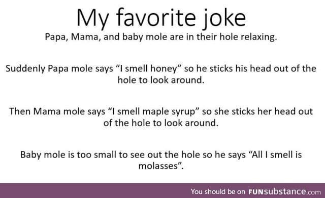 Mole joke