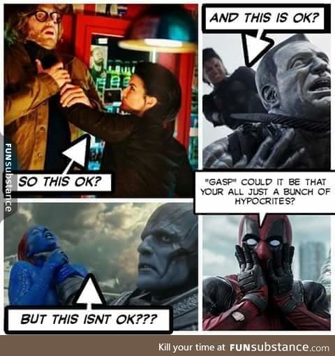 Deadpool getting it all right