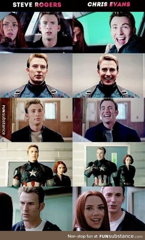 steve rogers vs. chris evans