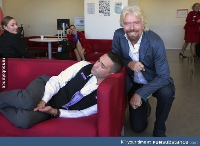 That awkward moment when your company founder catches you sleeping at work