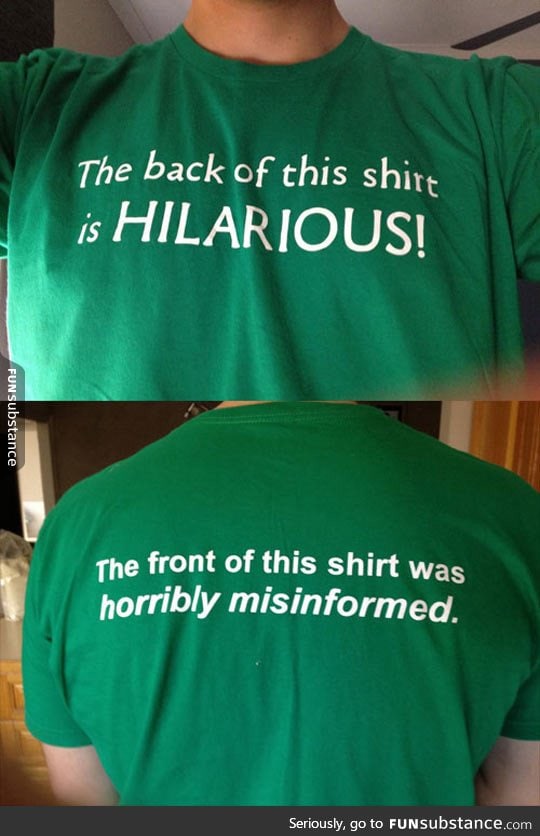 Look at the back of this shirt