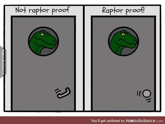 Raptor-proof doors