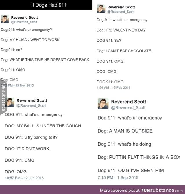 if dogs had 911