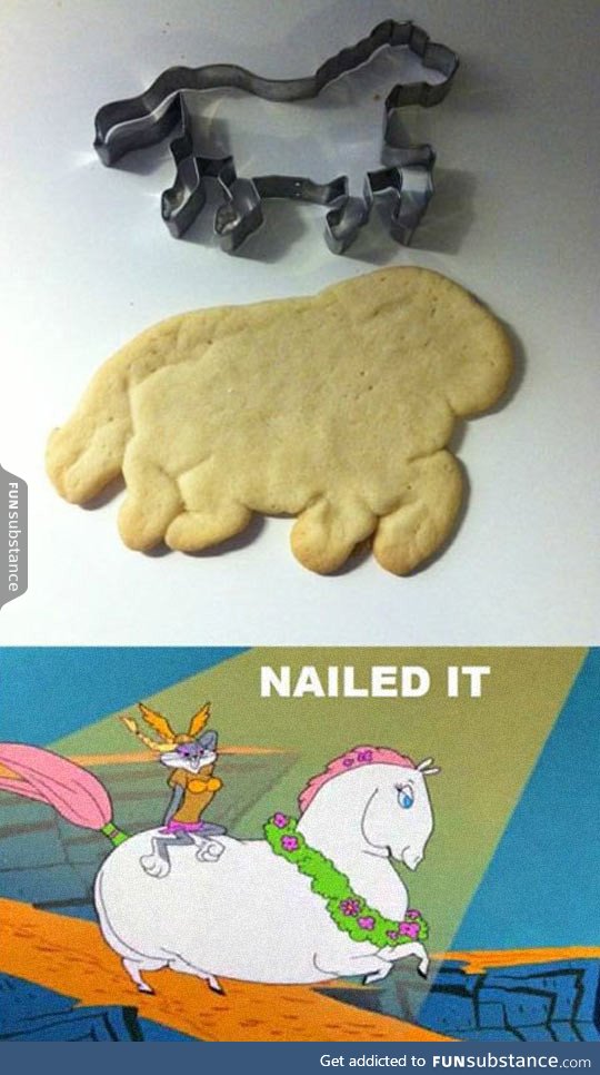 Baking horse cookies