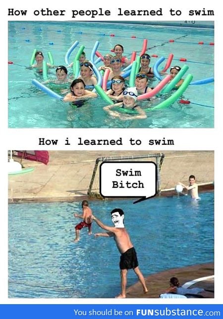 My swimming lessons