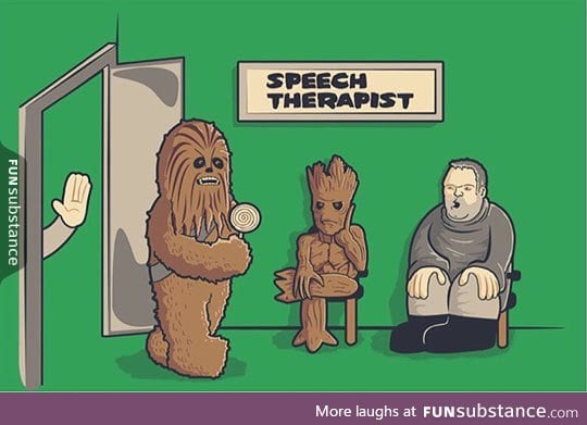 Tough job for this speech therapist