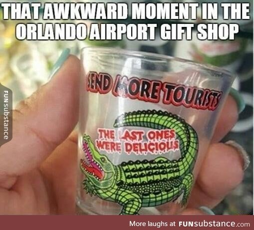 Awkward shot glass