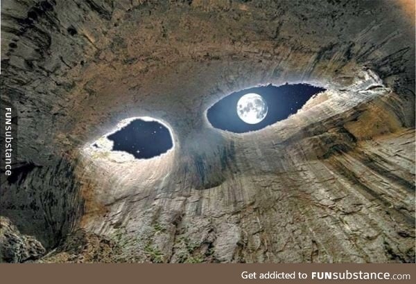 Eyes of God - Prohodna cave in Bulgaria