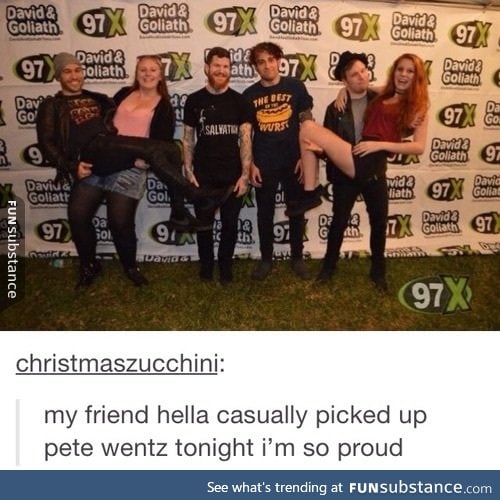 Picking up Pete Wentz