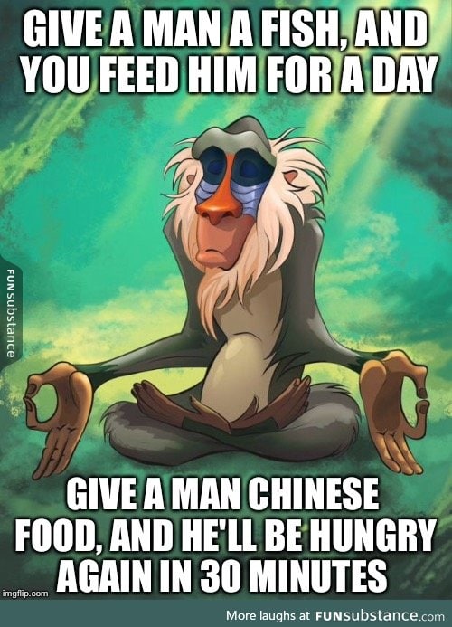 Rafiki wisdom.