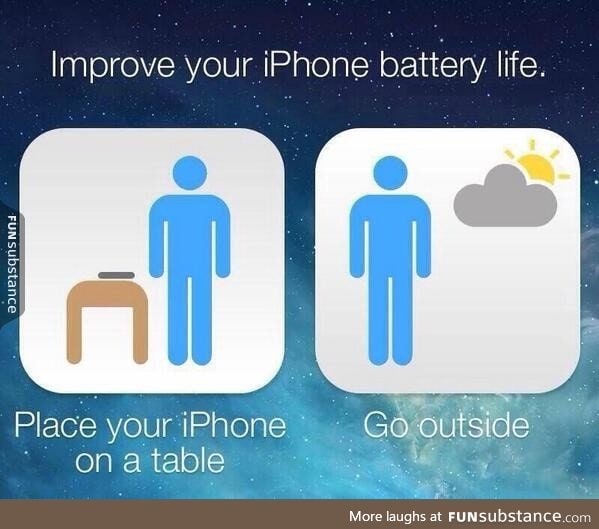 Yahoo's recommendation for better battery life with iOS 7 update