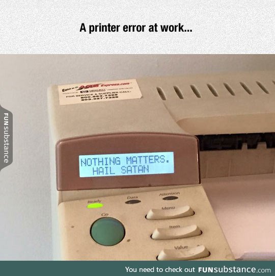 Printer error