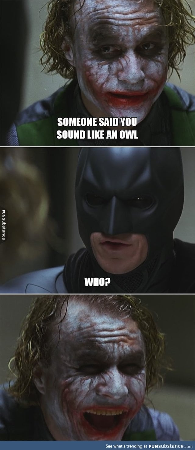 Joker trolling batman