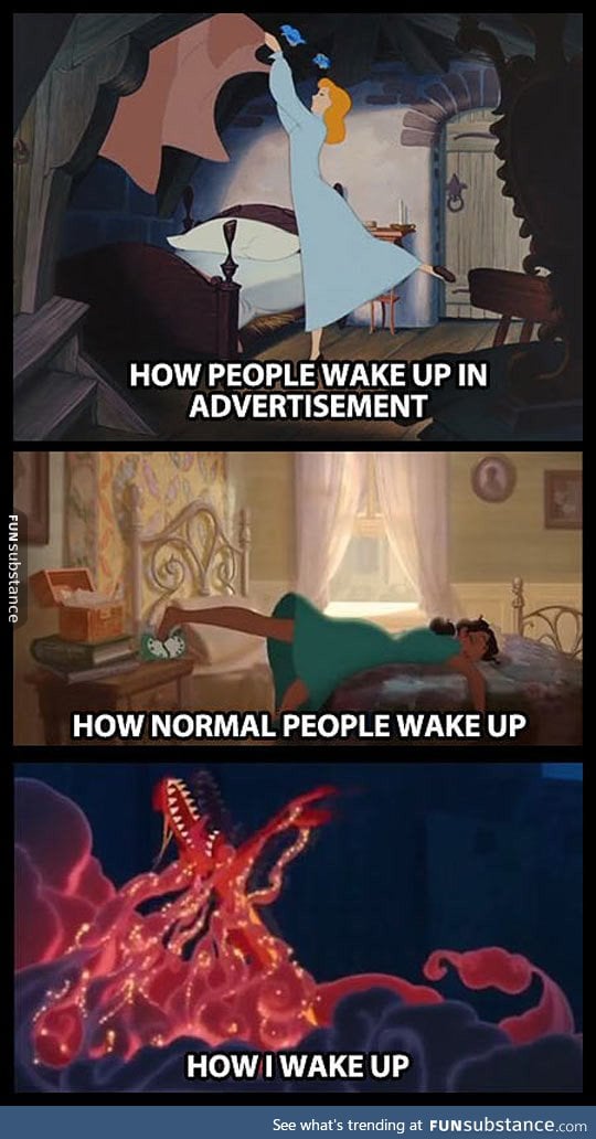 How people usually wake up