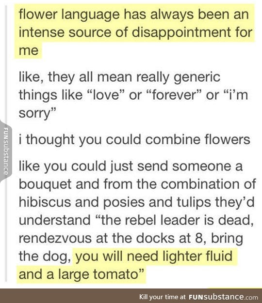 Redefining flower language