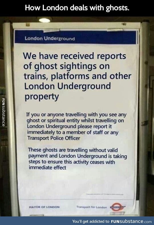 Dealing with ghosts in london