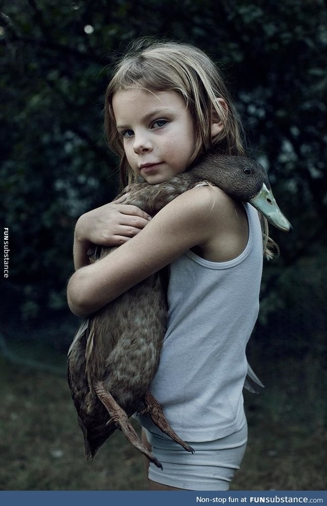 A little girl and her friend