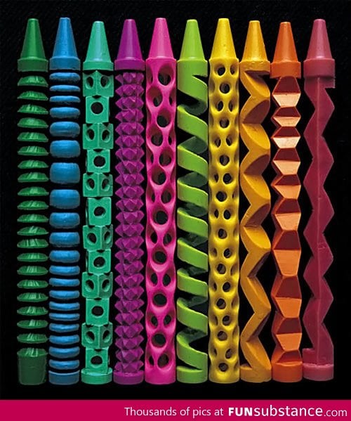 Crayon sculpting