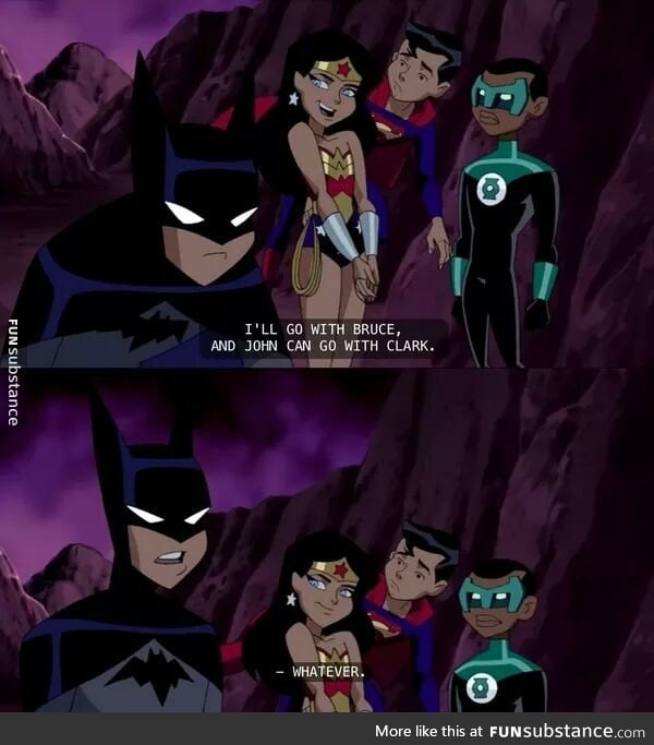 Playing it cool, Batman