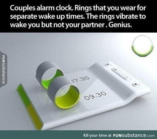 Clever alarm clock concept