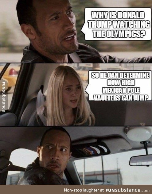 Why is Trump watching the olympics ?