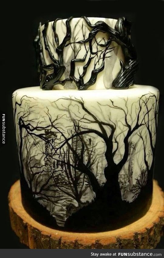 Dark forest cake